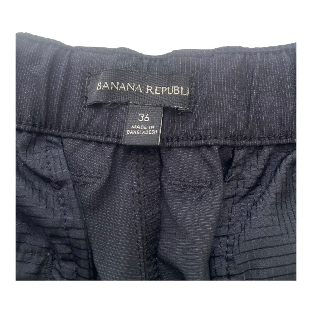 Banana Republic Men's Comfort Flat Front Shorts Black size 36 golf fast dry - Picture 4 of 12
